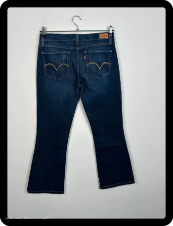 Jean Levi's Femme 524 Too Superlow Bootcut Marine | W30 FR40 | Très Bon État | BP120