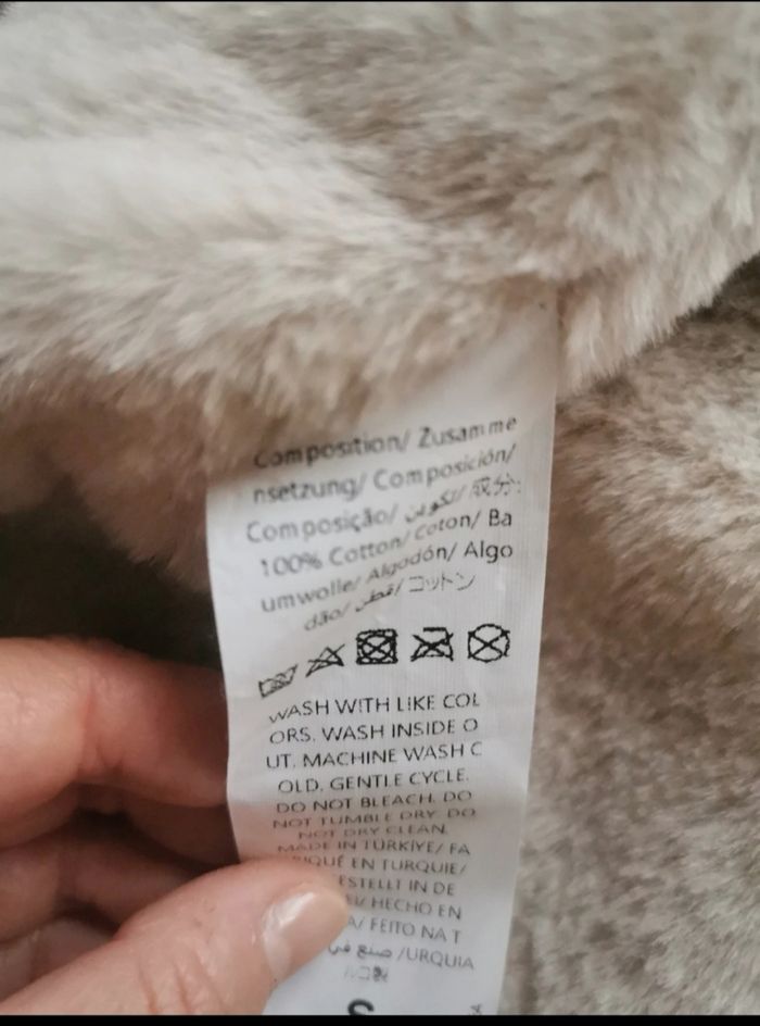 Veste en jean coton avec fourrure - photo numéro 5