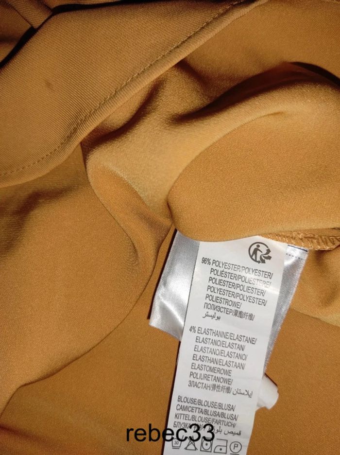 Blouse haut Débardeur jaune moutarde Kiabi - photo numéro 5