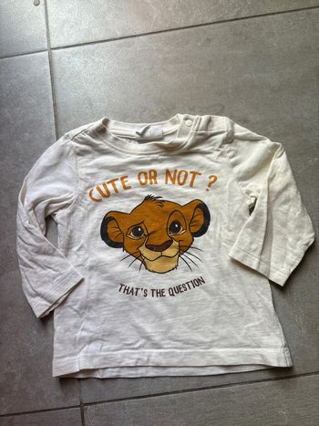 Manche longue simba bébé 6 mois