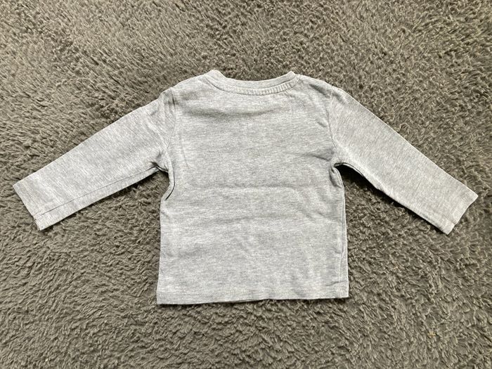 Teeshirt ML gris 9 mois - photo numéro 2