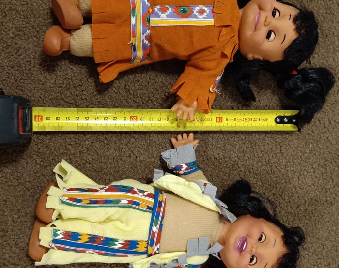 Lot 2 poupée amérindienne indienne - photo numéro 4