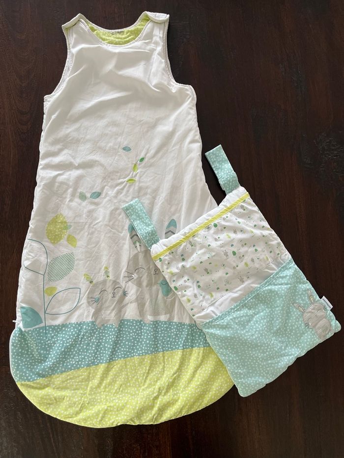 Vertbaudet gigoteuse hiver 18-36 mois + sac doudous