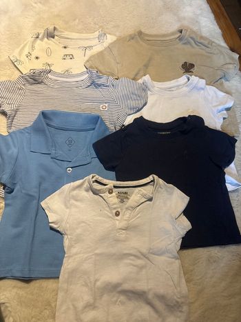 Lot de 7  t shirts 9 mois 