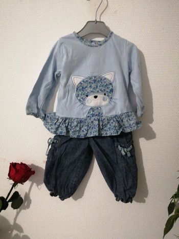 Ensemble bébé fille 12 mois