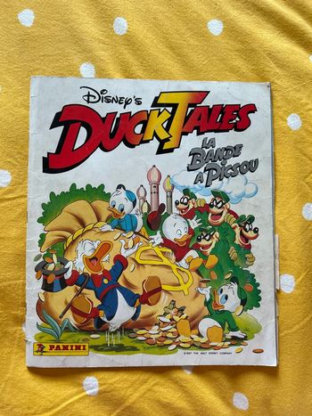 Livre à vignette panini - complet à 95 % 1987 Disney ducktales - la bande à picsou
