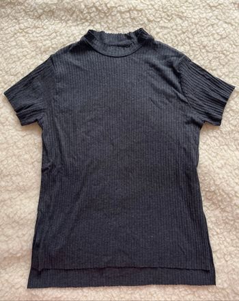 T-shirt côtelé gris H&M très bon état