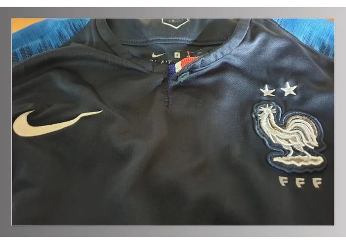 Tshirt sport enfant Nike FFF S bleu - photo numéro 4