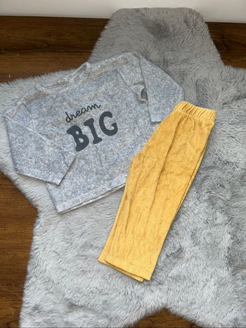Pyjama 2 pièces gris et jaune - 12 mois - Tex Baby
