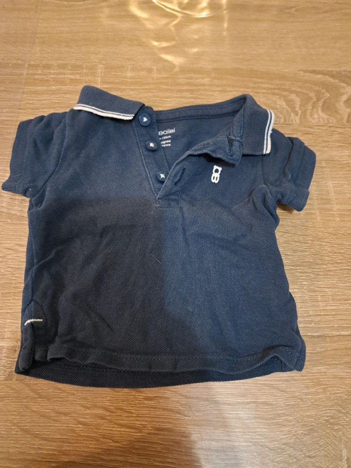 Polo Obaibi 1 mois bleu marine