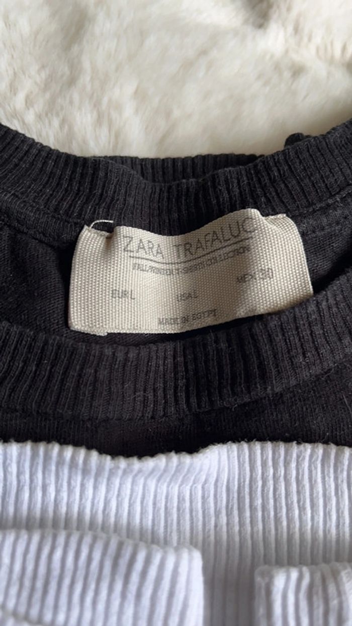 Lot 3 tee shirts manches longues zara - photo numéro 2