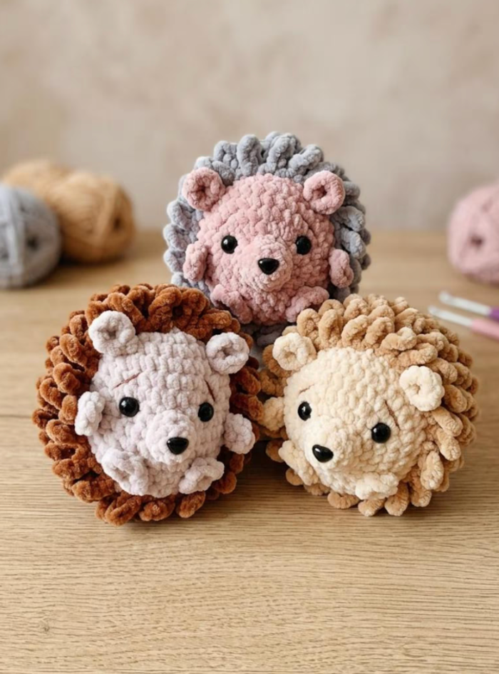 🦔✨ Adorable Peluche Hérisson – Fait main avec amour ✨🦔 - photo numéro 2