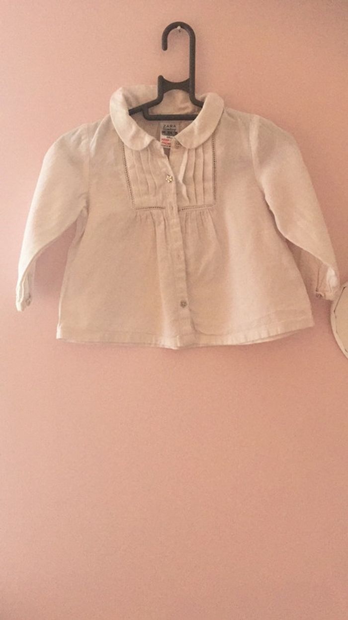 ZARA baby 3/6 mois- superbe chemisier fille - photo numéro 2