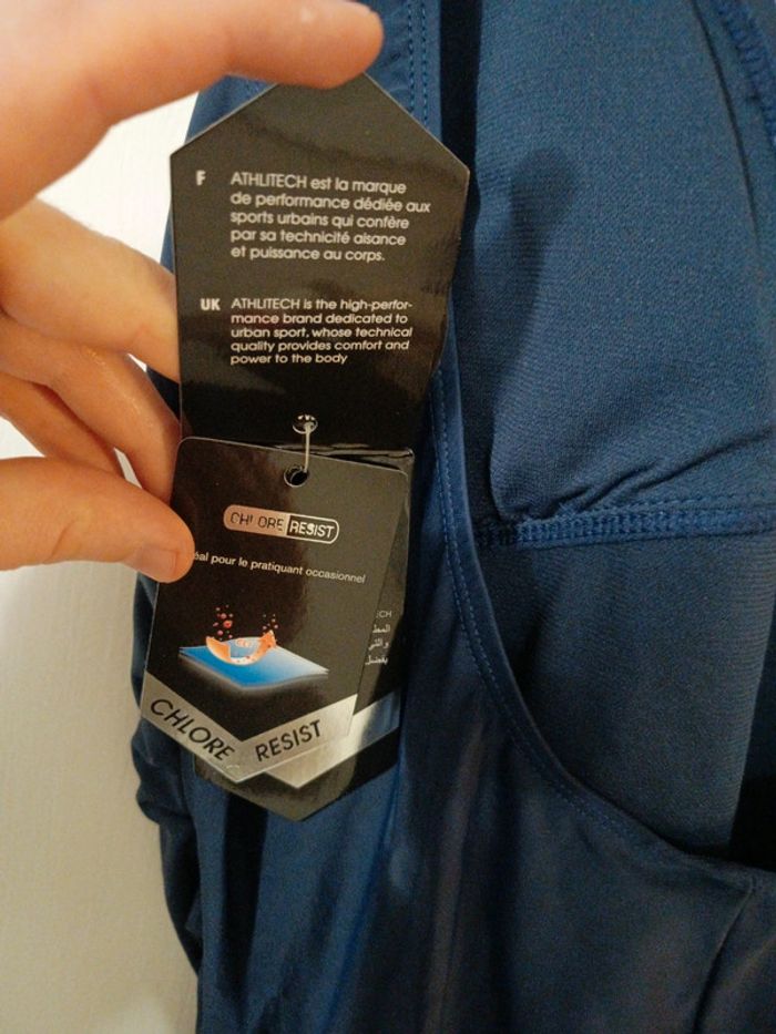 Maillot de bain athlitech taille 44 coloris marine - photo numéro 10
