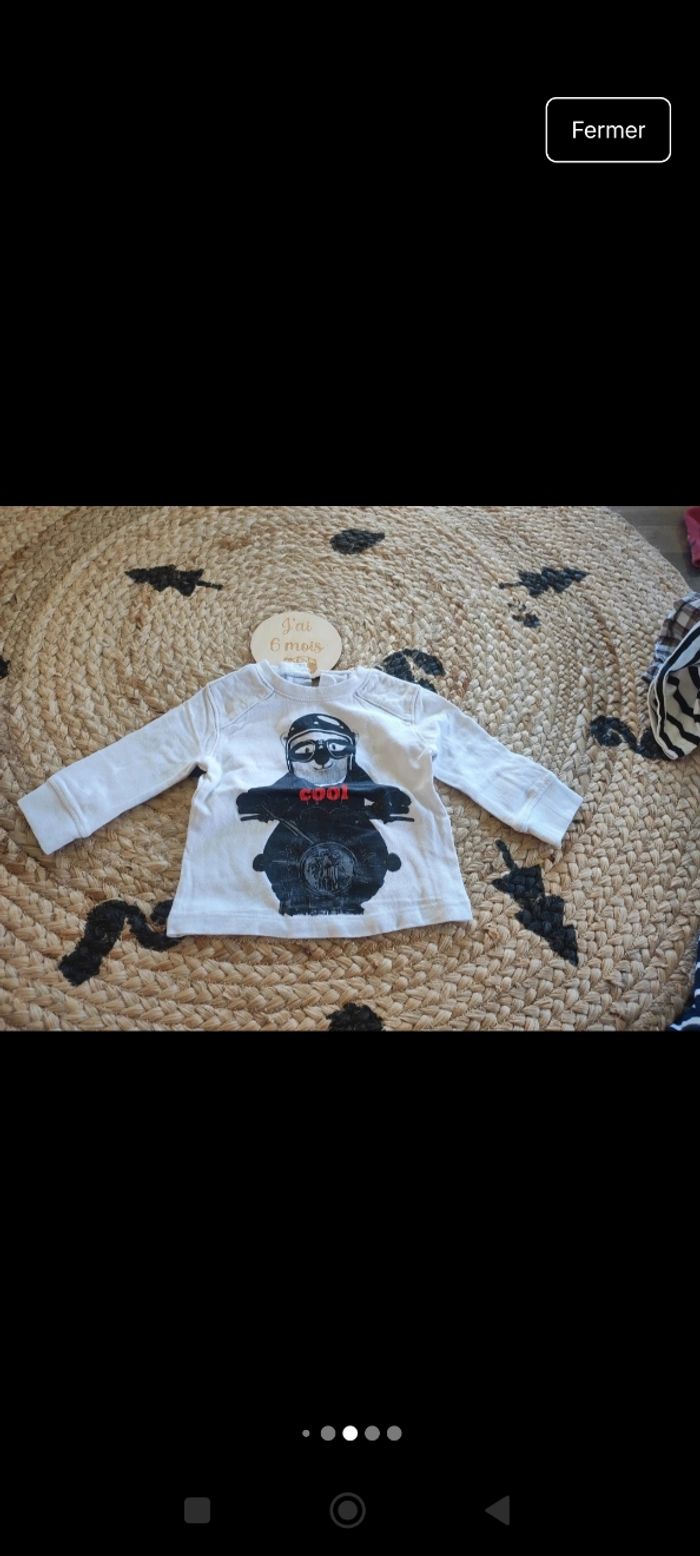 Lot 9 hauts garçon 6 mois - photo numéro 8