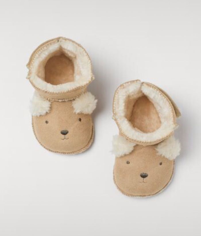Chaussons doublés peluche