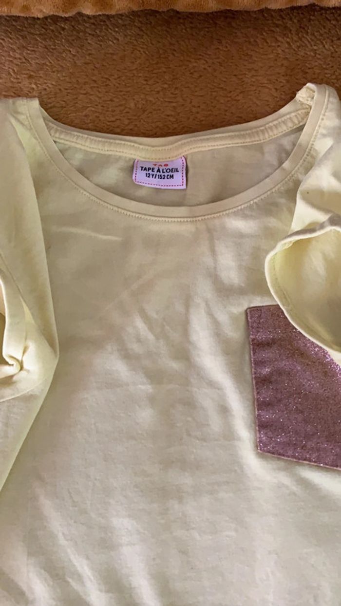 Tee-shirt manches courtes fille 12ans - photo numéro 7