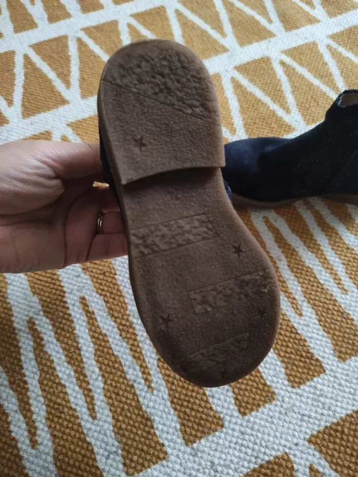Très belles bottines bleu marine du pareil au même en très bon état taille 24 - photo numéro 3
