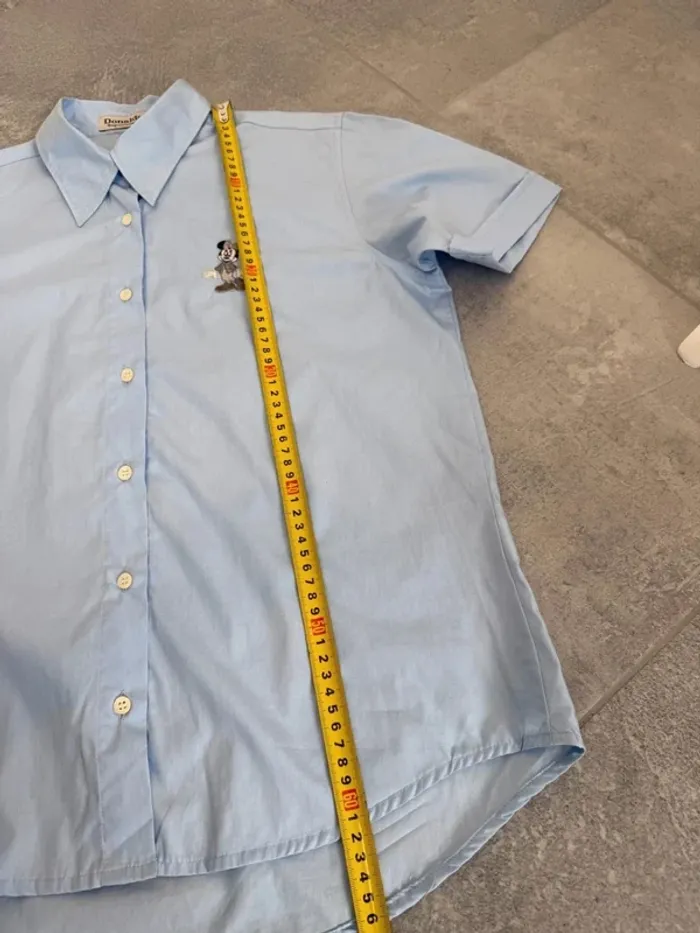 Chemise femme courtes manches Donaldson bleue taille 40 - photo numéro 10