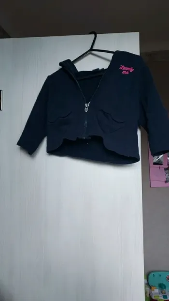 Veste fille en 12mois bleu marine