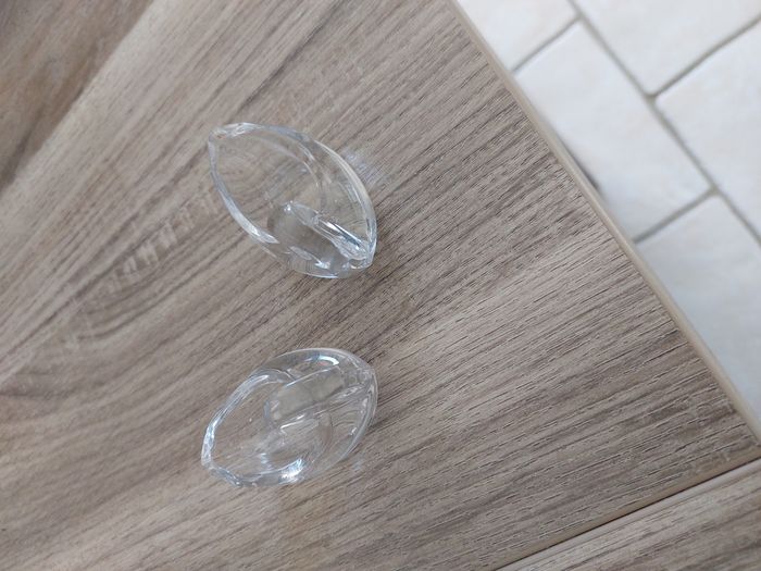 Duo salière poivre verre cygnes - photo numéro 2