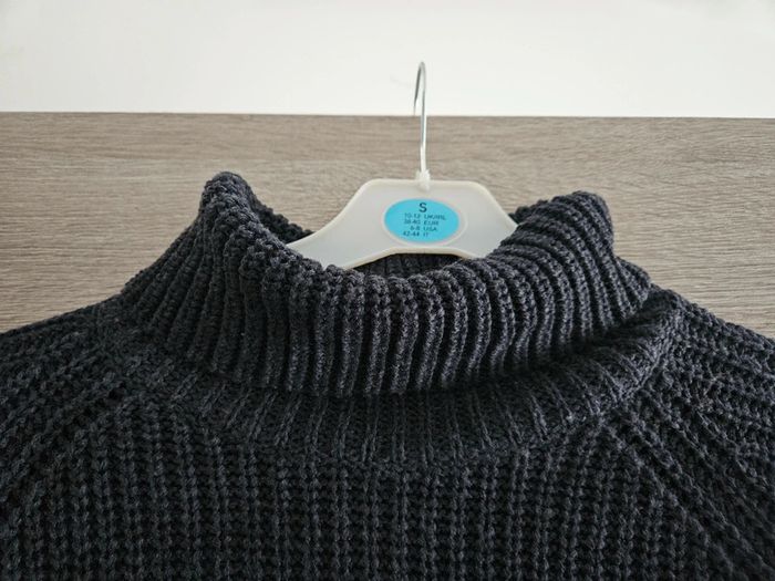 Pull à col roulé gris femme only taille L - photo numéro 3