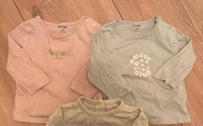 Lot de deux hauts manches longues