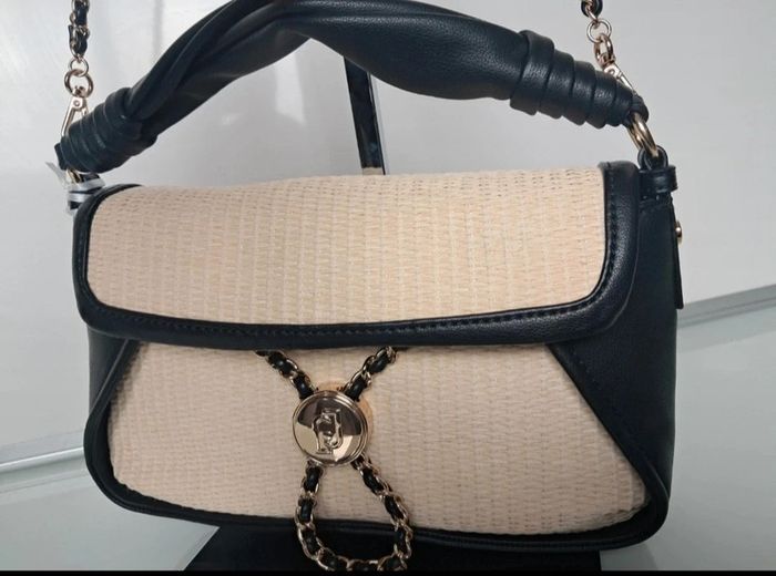 Liu Jo sac à main bandoulière été beige rafia neuf - photo numéro 2