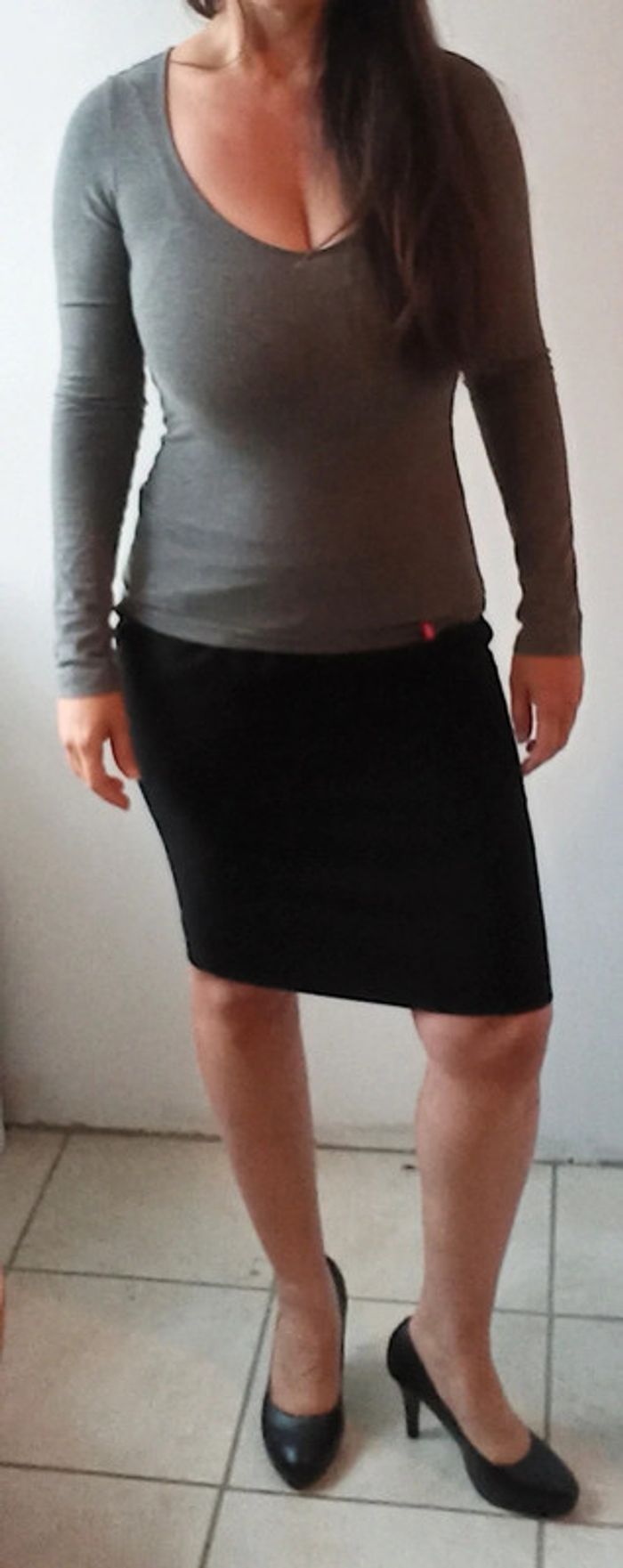 Jupe de tailleur noir