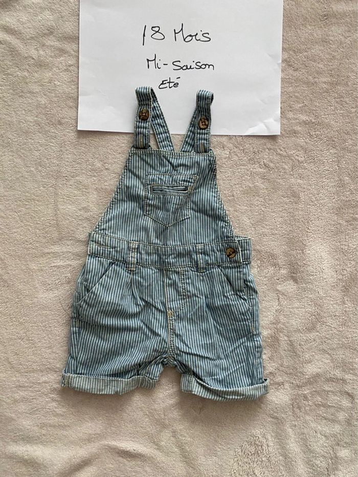 Lot 2 salopettes short / courtes - Dpam & TAO- 18 mois - TBE - photo numéro 6