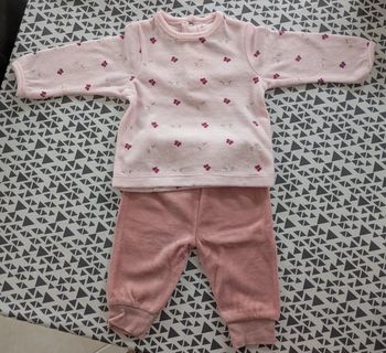Pyjama velour 2 pièces neuf