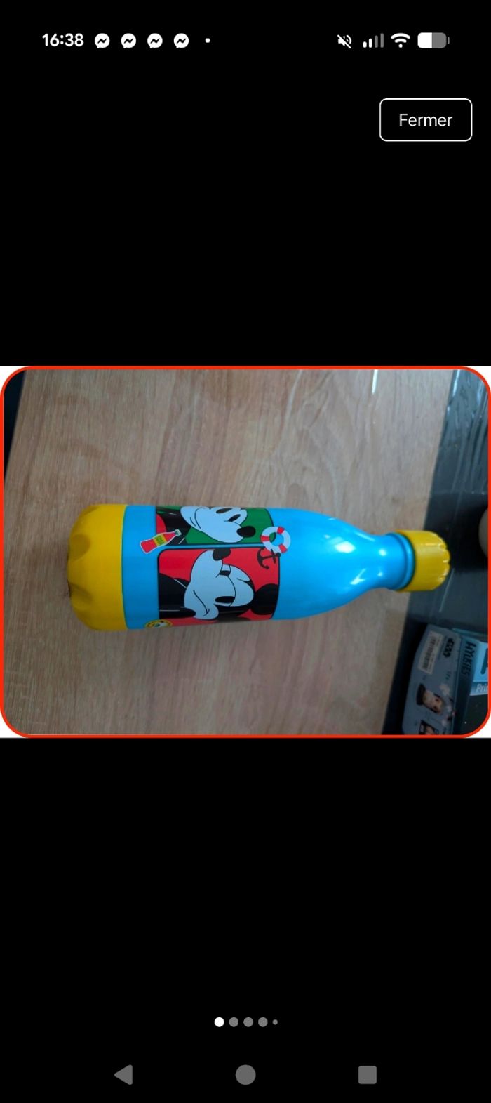 Gourde Mickey Mouse Disney - 560ml - Neuve