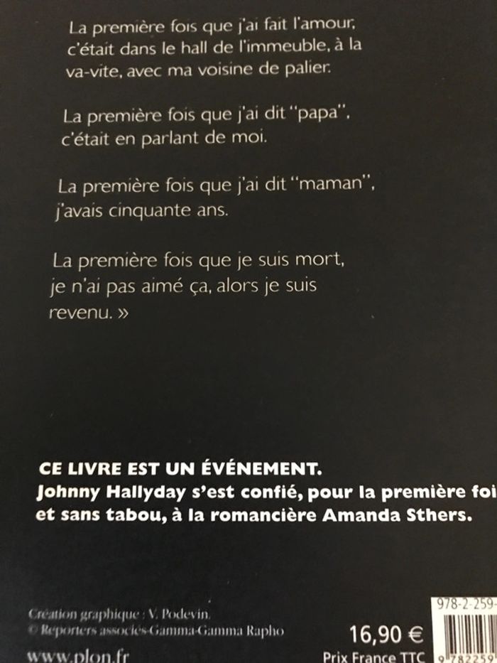 Livre Dans mes yeux (Johnny Hallyday ) - photo numéro 4