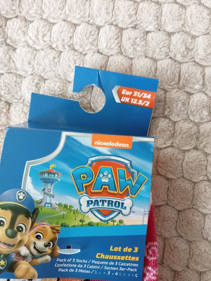 3 paires de socquettes Pat patrouille 31/34 - photo numéro 6