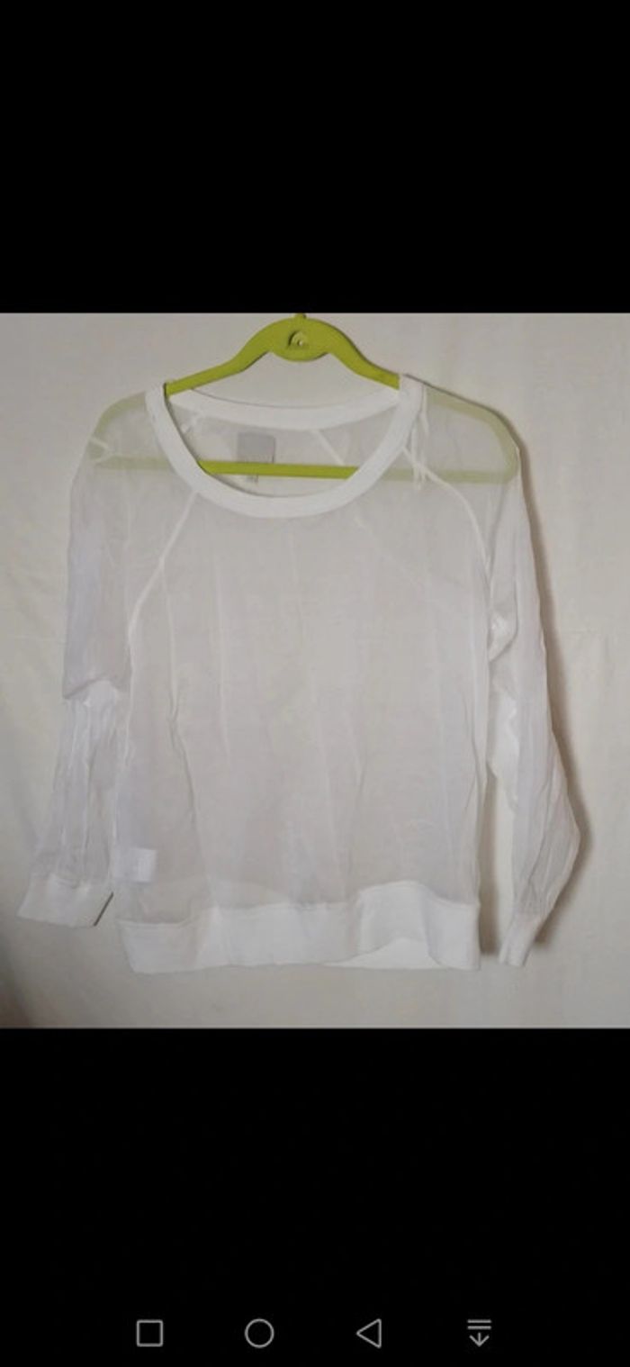 Top / haut blanc transparent Taille L Pablo - photo numéro 8