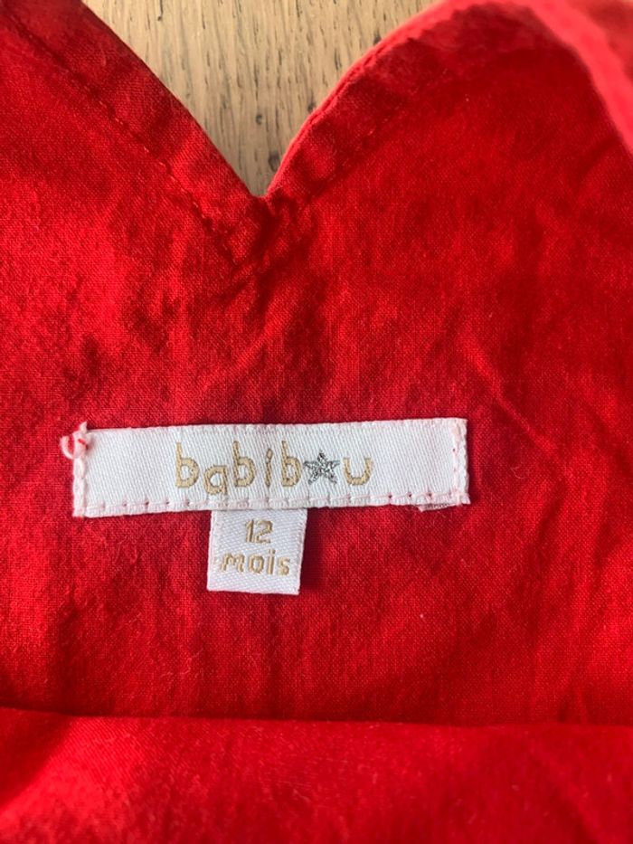 Salopette babibou rouge 12 mois - photo numéro 2
