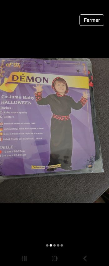 Déguisement garcon démon