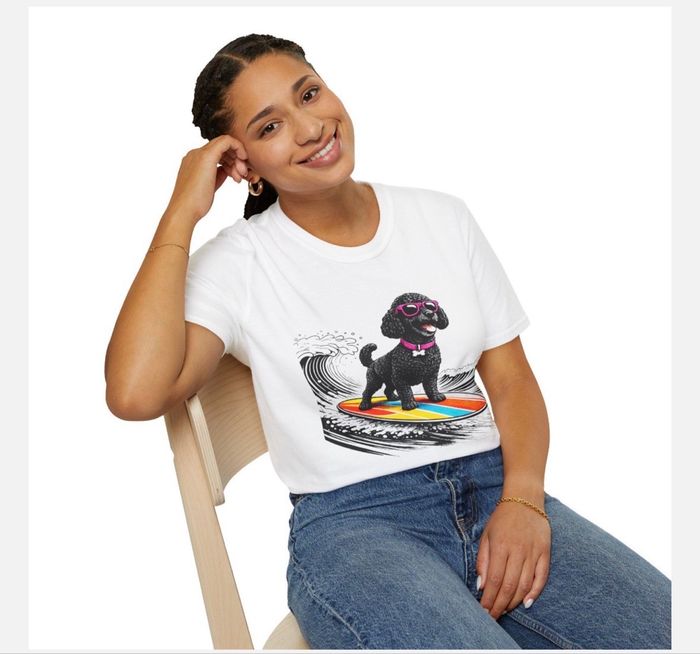 TEE shirt teckel surf tropique taille M neuf - photo numéro 7