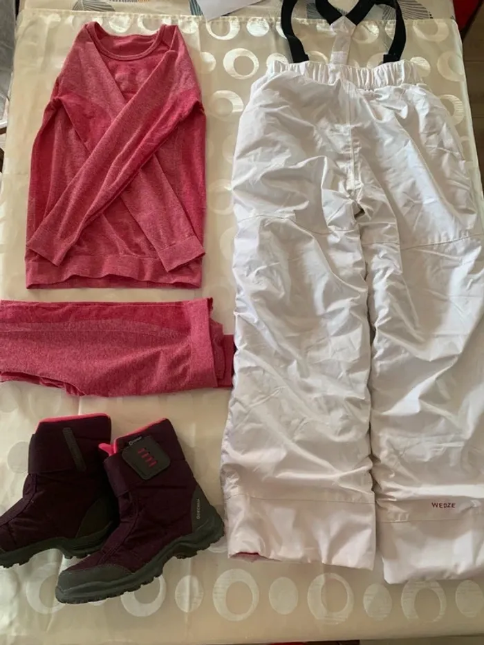 Lot ensemble ski enfant fille