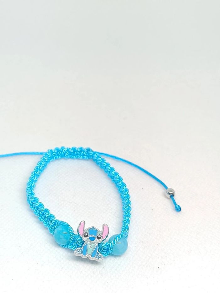 Bracelet tressé Stitch Disney et perles