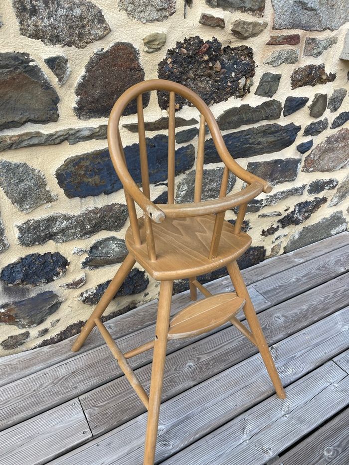 Chaise haute bébé en bois - IKEA Vintage - photo numéro 4
