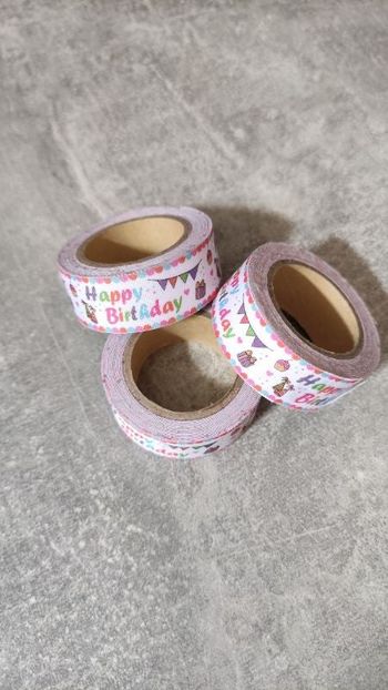 Ruban adhésif happy birthday