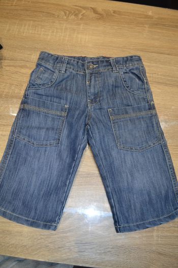 Bermuda jean Okaidi 8 ans Taille réglable