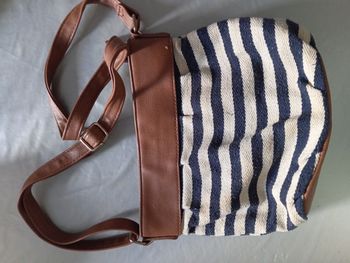 bandoulière Merry Scott – Rayé bleu marine et blanc, style marin chic