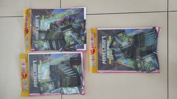 Neuf 3 packs loisirs panini Minecraft TCG create explore survive