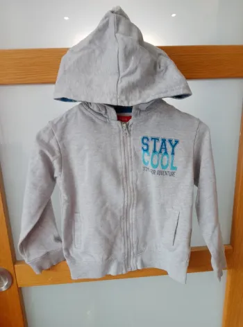 Gilet sweat zippé à capuche - Garçon 5 ans