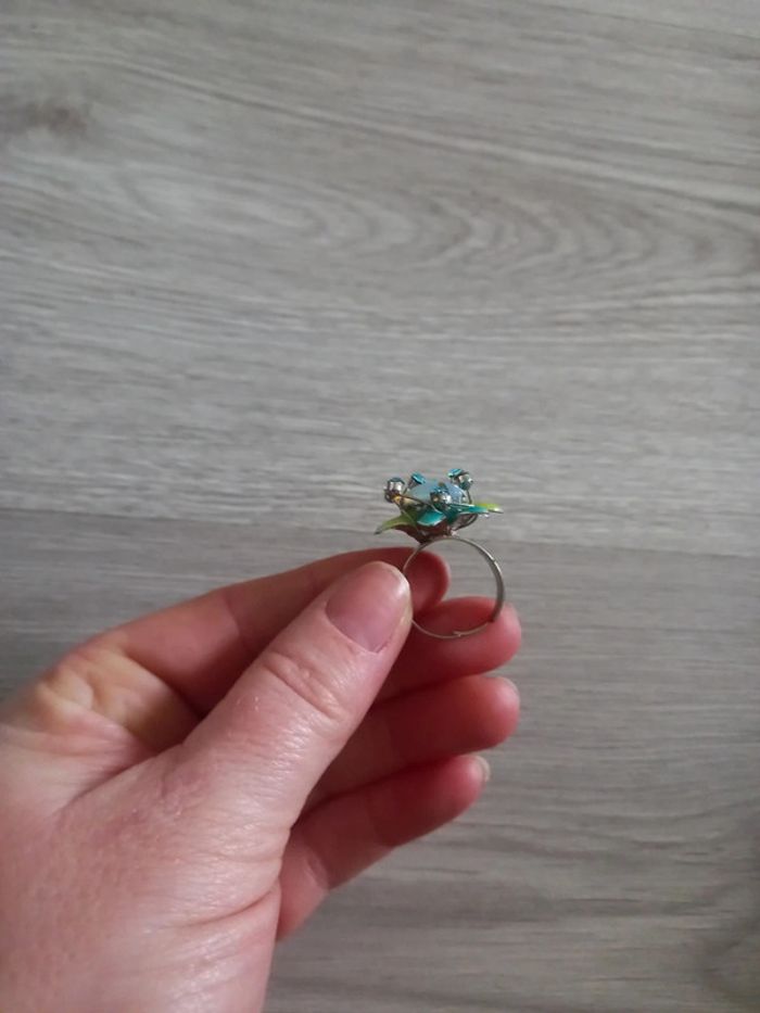 Bague réglable fleur - photo numéro 2
