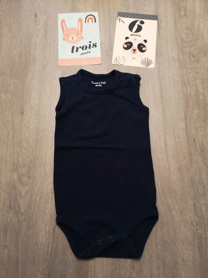 Lot de 2 bodys mixte 6 mois - photo numéro 6