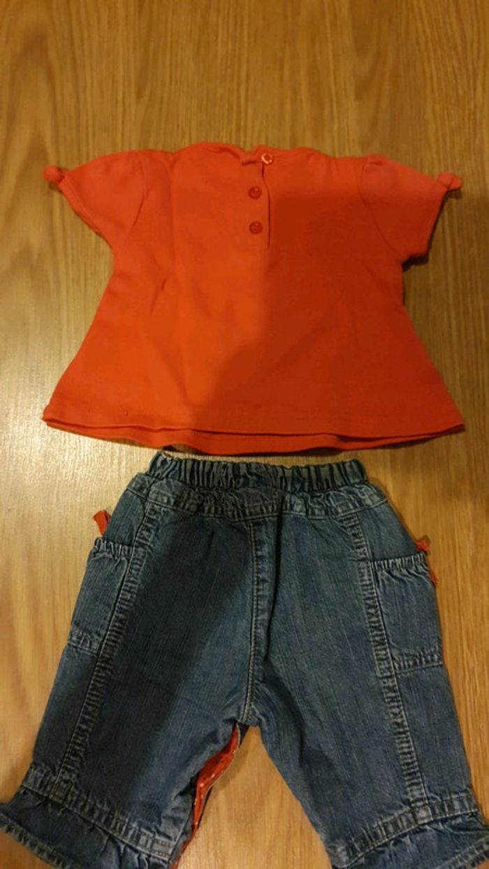 Ensemble jean et tee shirt 1 mois - photo numéro 3