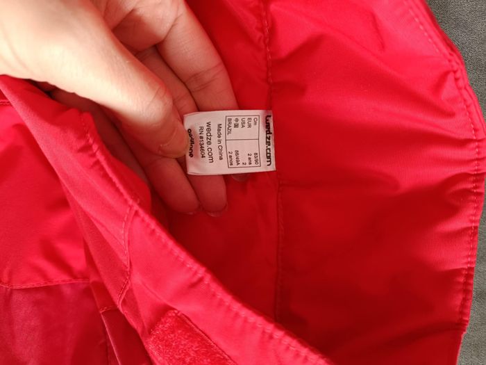 Pantalon de ski neuf rouge taille 2 ans mixte Wedze - photo numéro 4